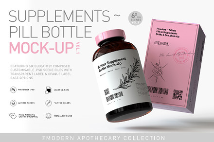 Vitamins | Supplement Bottle Mock-Up