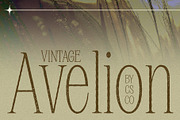 Avelion Vintage, a Serif Font by Craft Supply Co. (Thumbnail 1 of 8)