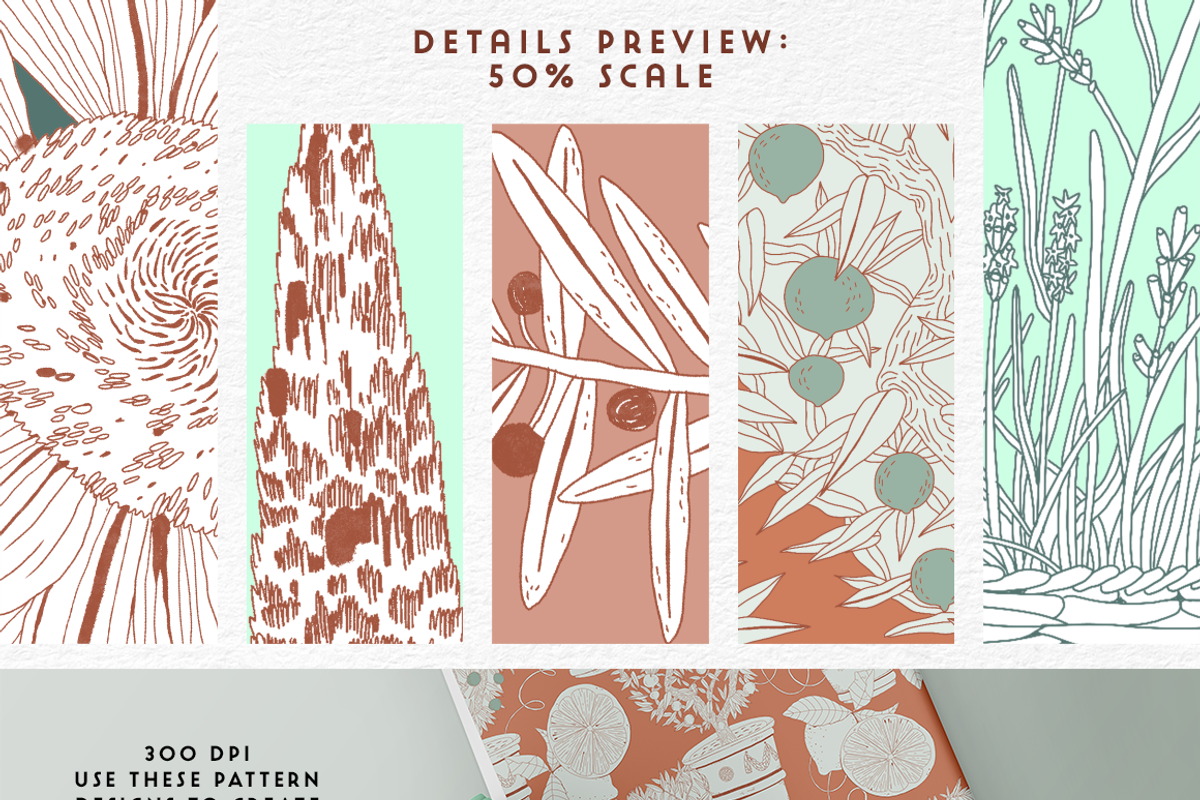 Tuscany Wedding Design Set, a Decorative Illustration by Mente Volante Studio (Photo 6 of 7)
