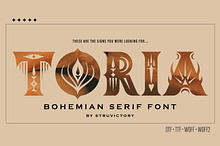 Toria Bohemian Decorative Serif Font