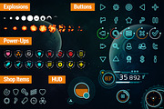 Game Assets for Asteroids Crusher, an Illustration by wowu (Thumbnail 3 of 5)