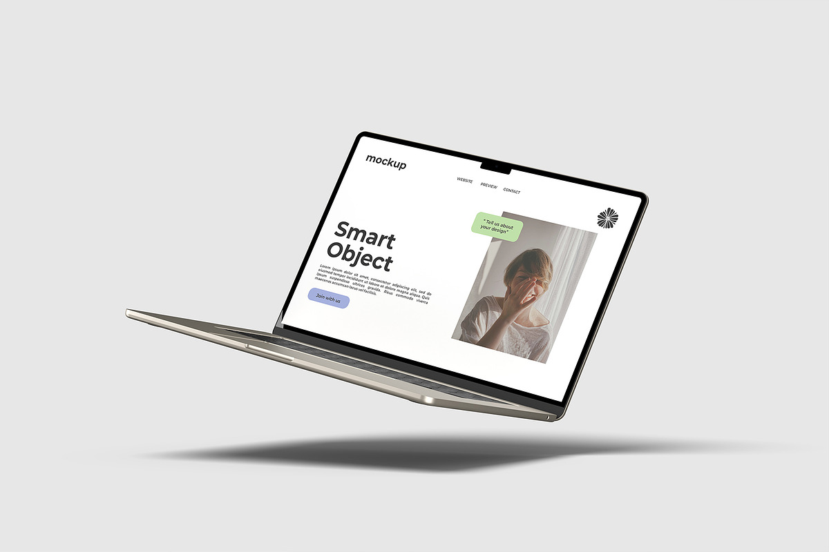 Macbook Air 15 Mockup, a Mac Mockup by graphicpages (Photo 9 of 15)