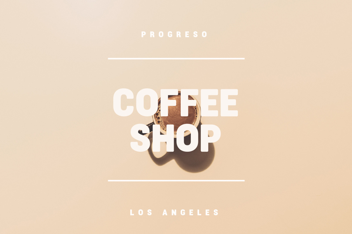Progreso Typeface, a Sans Serif Font by Design District (Photo 9 of 12)