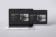 Laptop and Tablet Mockup, a Wearable Device Mockup by xavier_studio (Thumbnail 5 of 5)