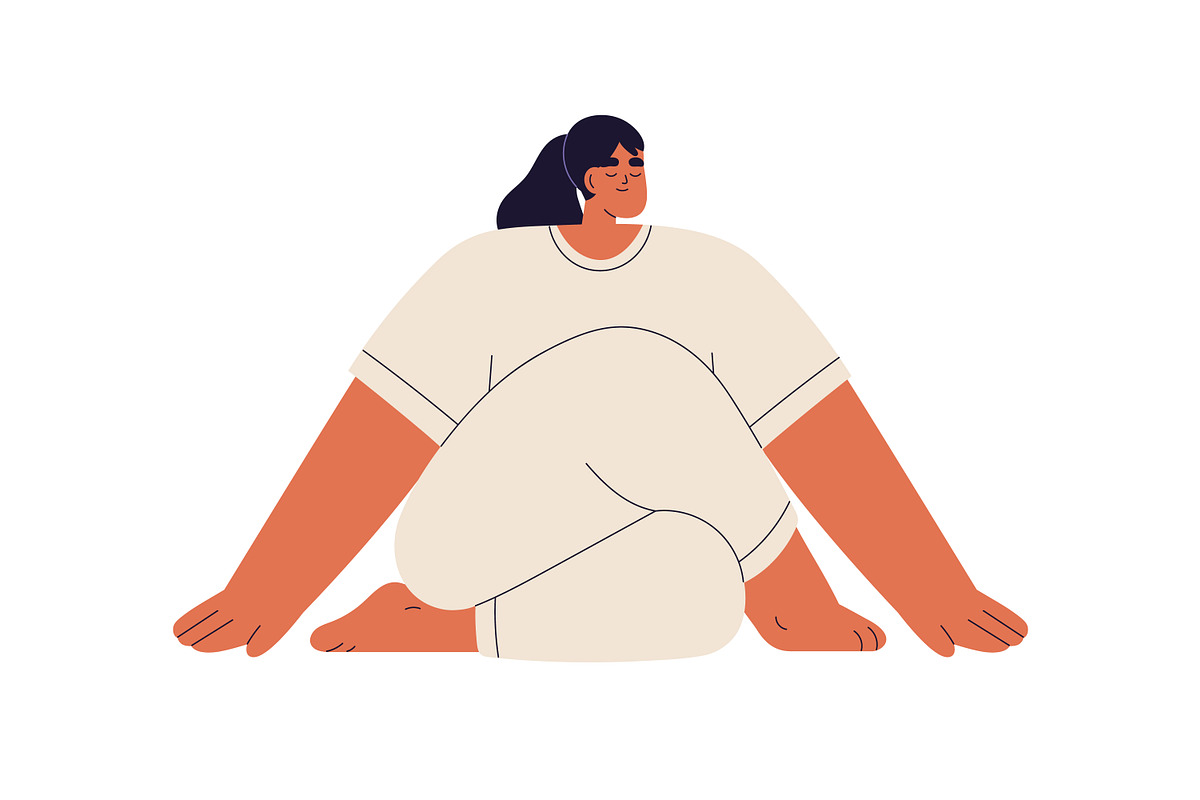 Women exercising in yoga asanas set, a Sport Illustration by Good Studio (Photo 11 of 13)