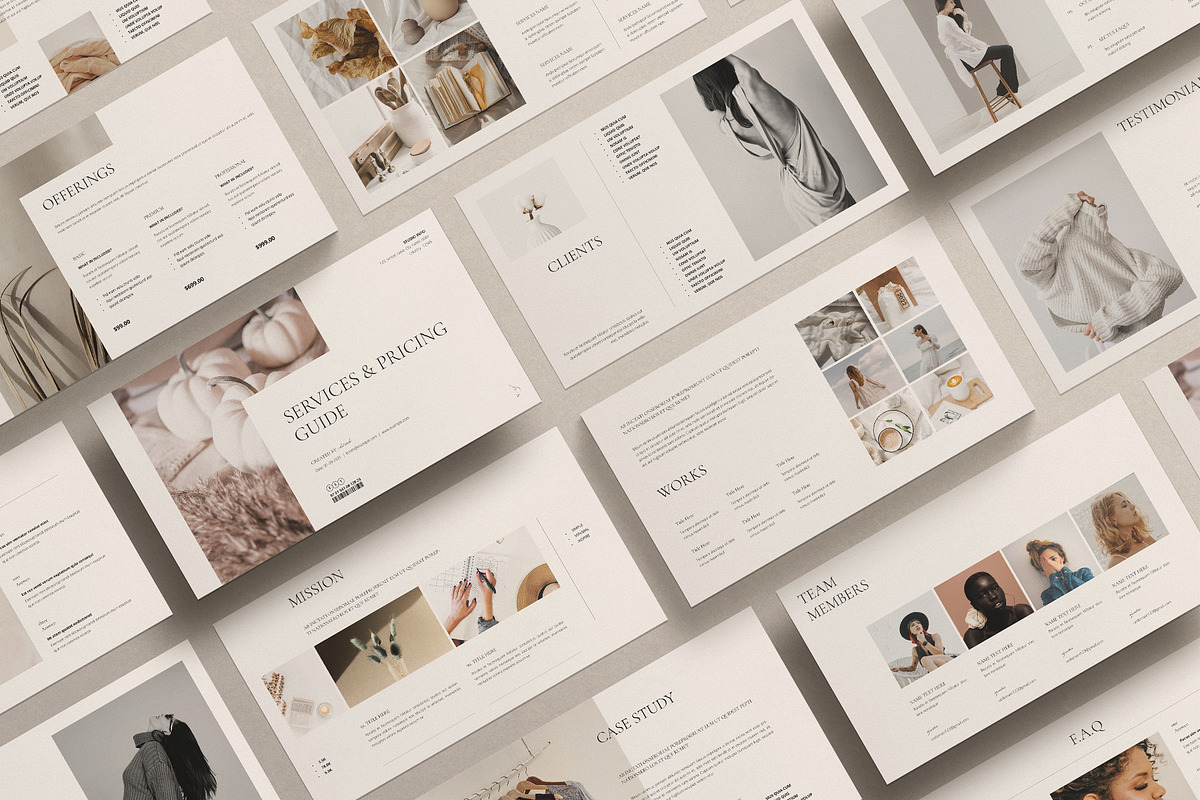 Services & Pricing Guide Template, a Presentation Template by E-Type (Photo 3 of 7)
