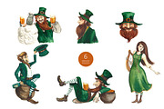 St. Patrick's day - watercolor set, an Object Graphic by KatsiarynaKa (Thumbnail 2 of 12)