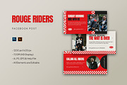Rouge Riders - Facebook Post, a Social Media Template by StreaksideStd (Thumbnail 1 of 3)
