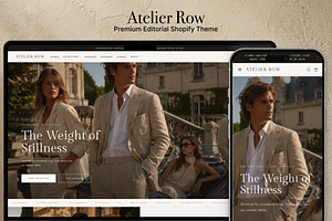 Atelier Row – Luxury Shopify Theme, a Shopify Template by Eleven12