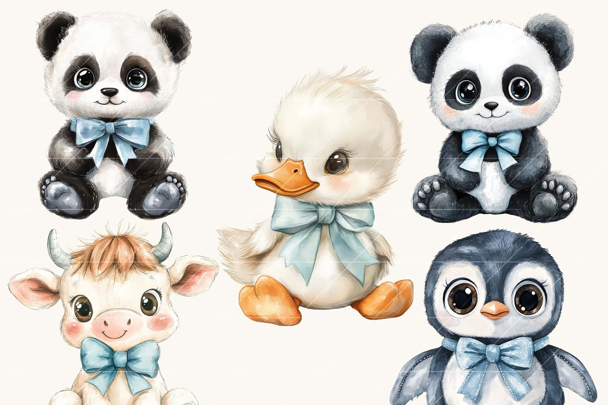 Vintage Plush Animals Clipart Bundle, an Animal Illustration by SparkyDesignsUS (Photo 4 of 9)