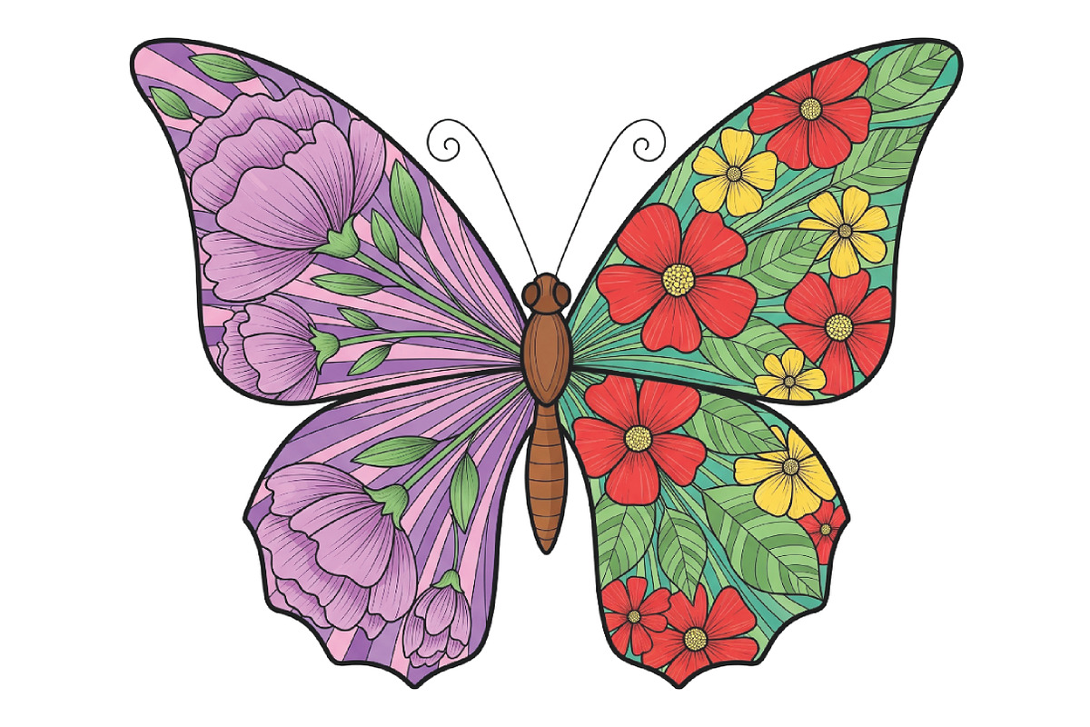 Hand-Drawn Floral Butterfly PNG Bund, an Illustration by CraftArtStudio (Photo 3 of 6)