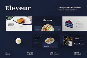 Luxury Food & Restaurant Google Slid, a Presentation Template by Ink Gallery