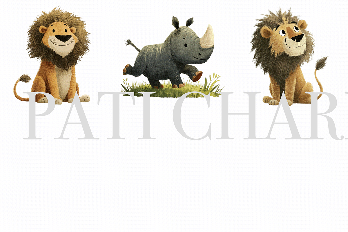 40 Baby Safari Clipart, an Animal Illustration by Pati Charm Studio (Photo 3 of 9)