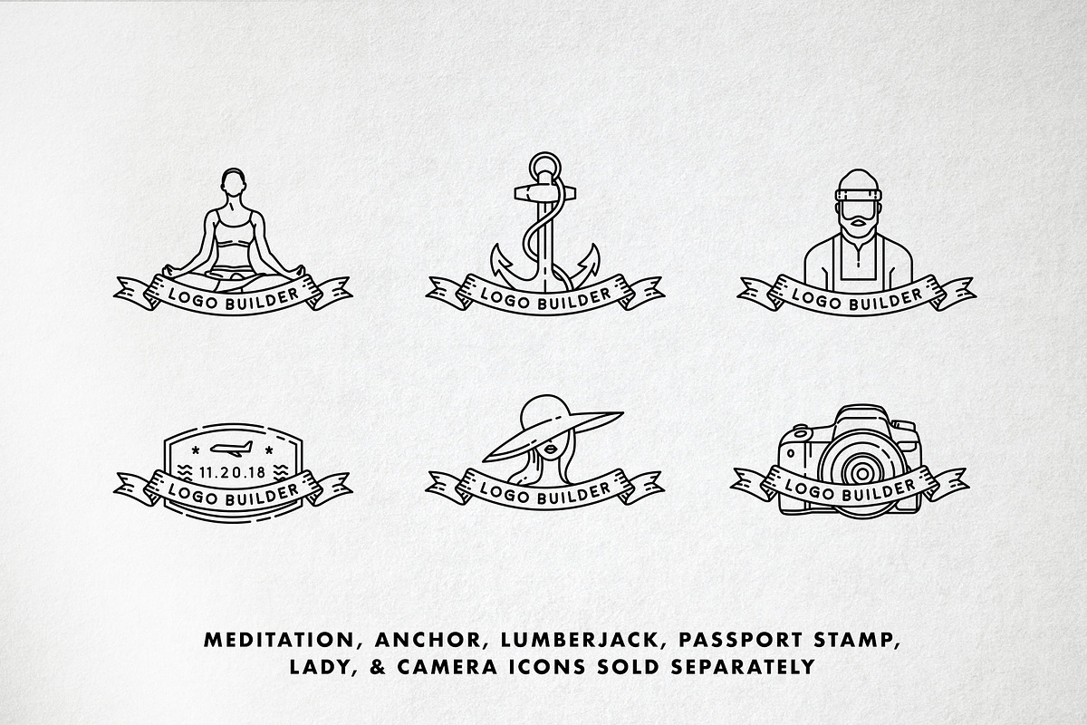 60 Logo Banners - Logo Builder, an Outline Icon by Hatch Design Workshop (Photo 5 of 14)