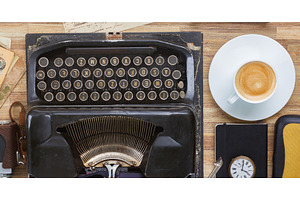 typewriter on table, an Arts & Entertainment Photo by Neirfy