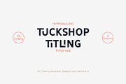 Tuckshop Titling, a Sans Serif Font by Tapiwanashe Garikayi (Thumbnail 1 of 11)