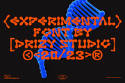 Bredast - Experimental Liquid Font, a Sans Serif Font by Drizy (Thumbnail 7 of 9)