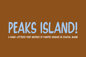 PEAKS ISLAND by Tyler Elise