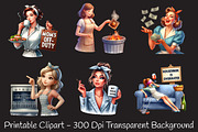 Sarcastic Housewife Sublimation PNG, an Illustration by RobertsArt (Thumbnail 7 of 7)