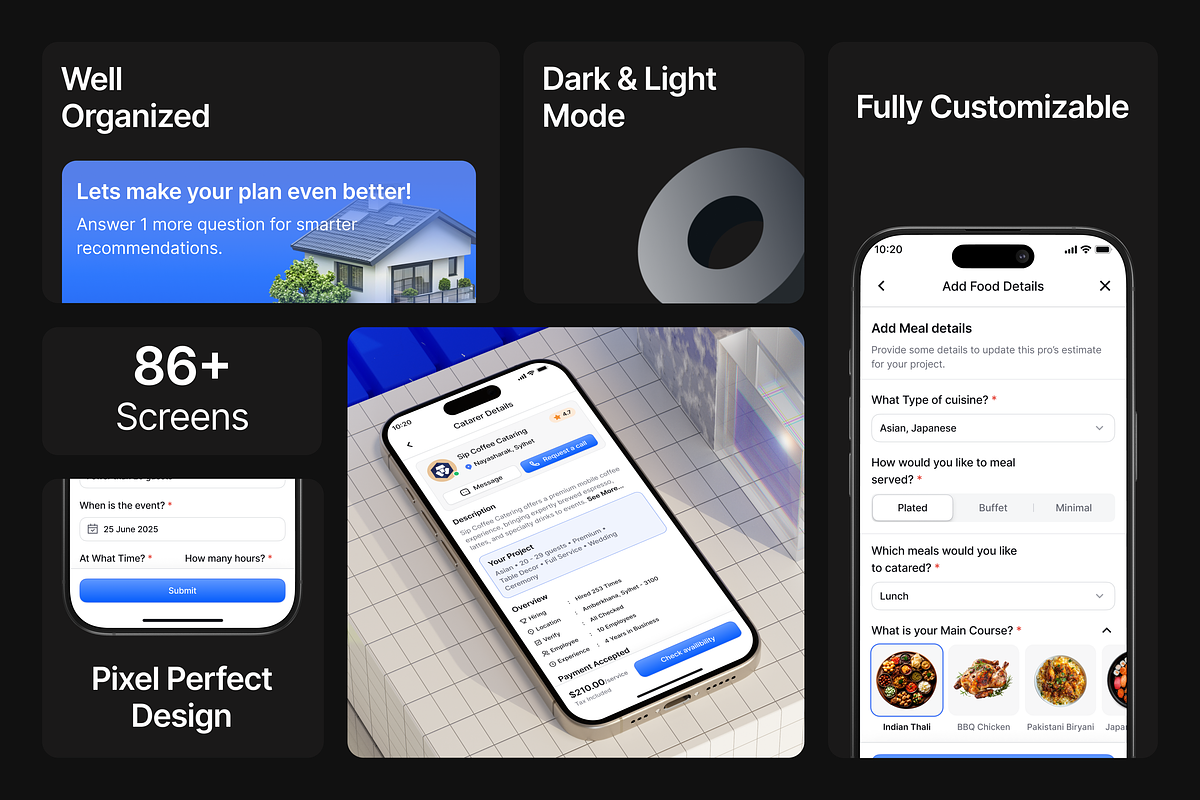 FixWheel - Home Service App Ui Kit, an UI Kit Template by floxui (Photo 9 of 9)