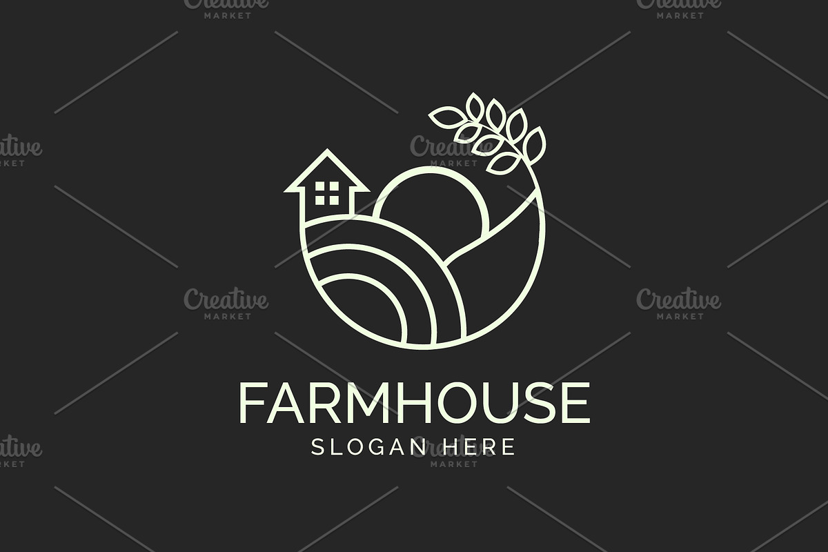 Farmhouse - Farm Logo Template, a Branding & Logo Template by Creattlle (Photo 4 of 4)