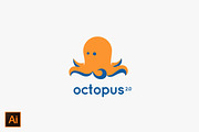 Octopus Logo, a Branding & Logo Template by Squarepack (Thumbnail 1 of 4)