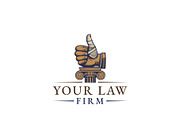 Modern Law Firm Logo, a Branding & Logo Template by HueNestify (Thumbnail 1 of 2)