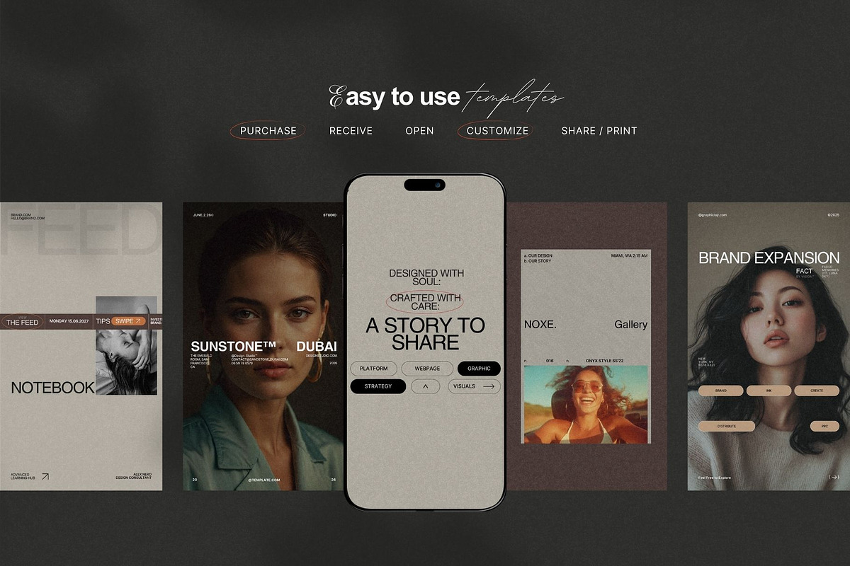 Instagram Stories Template For Canva, a Social Media Template by Crafted Pixel (Photo 6 of 9)