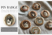 Pin Badge Collction PNG & PSD Mockup, a Product Mockup by mock-ups (Thumbnail 1 of 22)