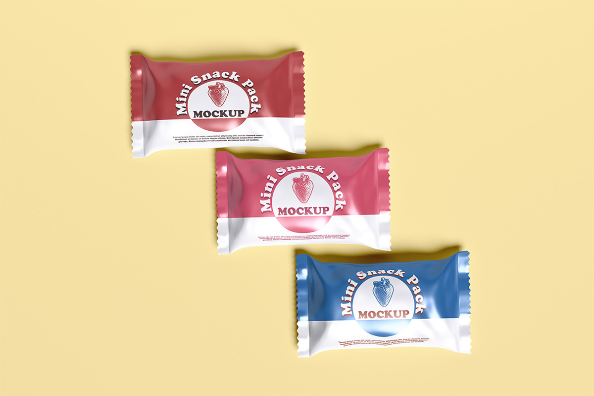 Mini Snack Pack Mockup, a Product Mockup by xavier_studio (Photo 2 of 5)