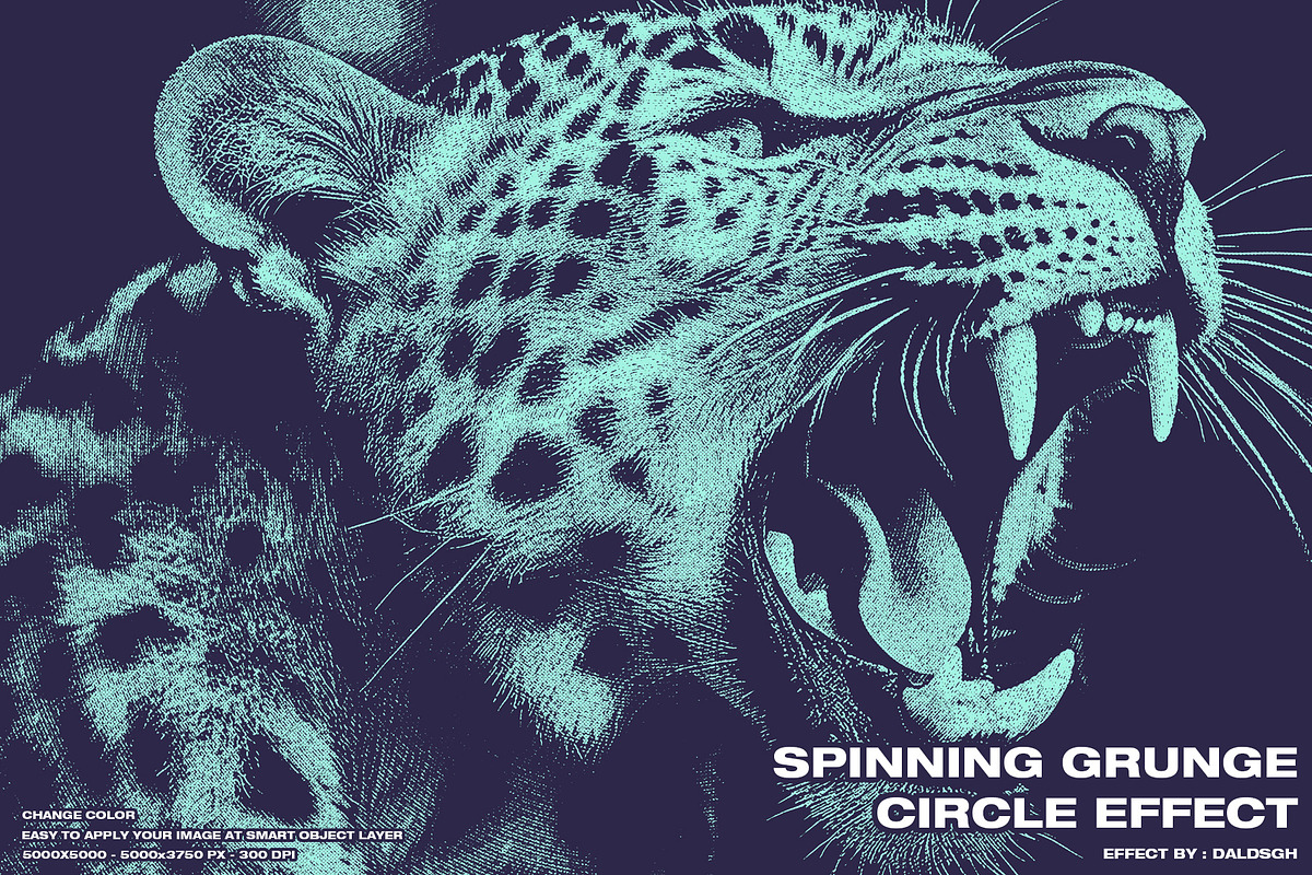 Spinning Grunge Circle Effect, an Action Add-On by DaldSgh (Photo 1 of 14)