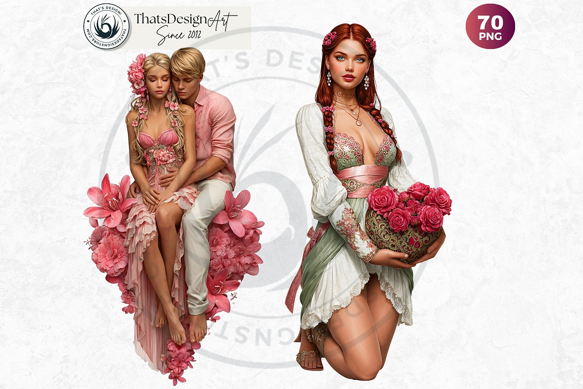 Love Affair Romantic Cliparts, a Person Illustration by ThatsDesignArt (Photo 13 of 17)
