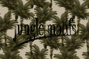 Vintage tropical jungle pattern