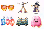 Groovy Halloween Clipart, an Illustration by CreationArt (Thumbnail 7 of 9)