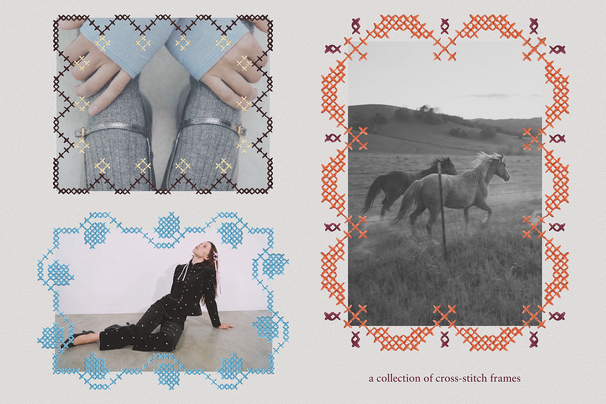 Threaded Whimsy: Collage Kit, an Object Graphic by TiriCo (Photo 6 of 13)