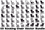 Rocking Chair Silhouette Bundle, an Illustration by Designs_River (Thumbnail 1 of 51)