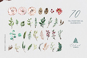 Christmas Watercolor Winter Clipart, a Decorative Illustration by WalaPalette (Thumbnail 10 of 11)