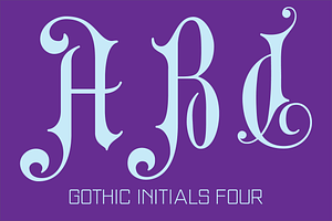 Gothic Initials Fonts Collection