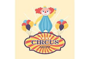 circus show clown, an Object Illustration by studiogstock