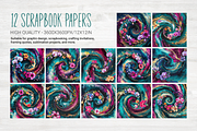 Vortex of Floral Dreams, a Background Graphic by Curve Design (Thumbnail 6 of 6)