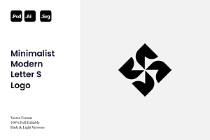 Minimalist Modern Letter S Logo, a Branding & Logo Template by Luxury Logos