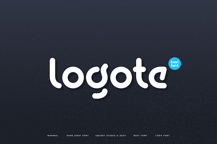 Logote - Modern Logo Font, a Sans Serif Font by Iqsiart Studio