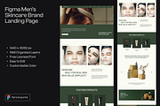 Figma Men’s Skincare Landing Page, a Landing Page Template by Musara (Thumbnail 1 of 5)