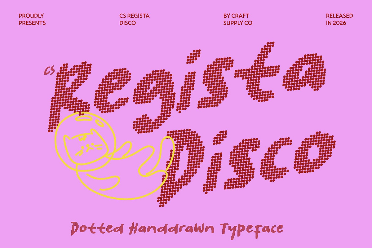 CS Regista Disco, a Handwritten Font by Craft Supply Co. (Photo 1 of 8)