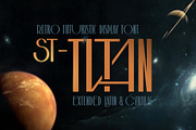 ST-Titan retro futuristic font, a Font by Shimanov Types (Thumbnail 1 of 7)