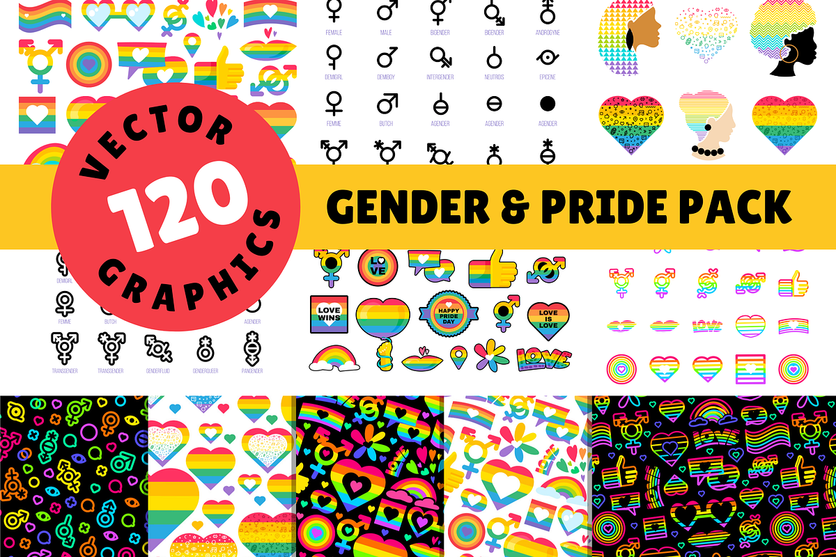 Gender Pride Pack, a Social Media Template by barsrsind