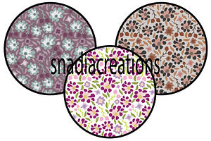 Ditsy floral, a Pattern Graphic by snadiacreations