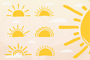 Hand Drawn Suns, an Object Illustration by PixMarket (Thumbnail 2 of 4)