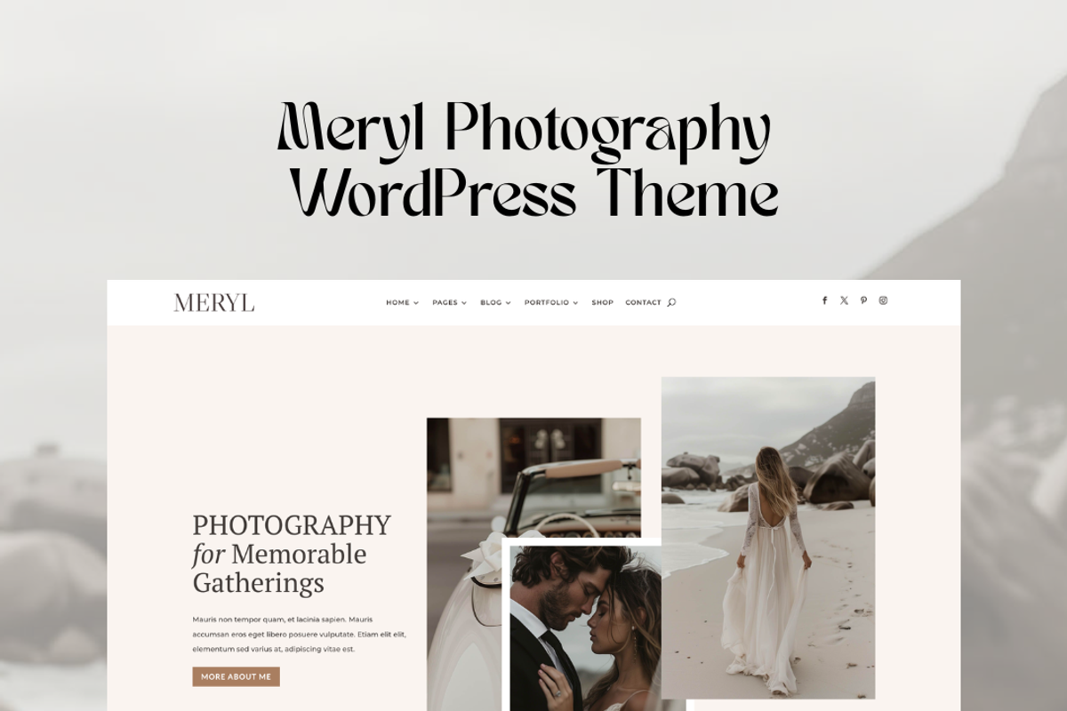 Photography Meryl WordPress Divi 5, a WordPress Template by Lovely Confetti (Photo 5 of 5)
