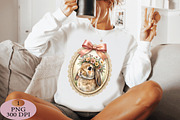 Cute Bunny Mom Floral Crown PNG, an Illustration by Daily.Designs (Thumbnail 2 of 5)
